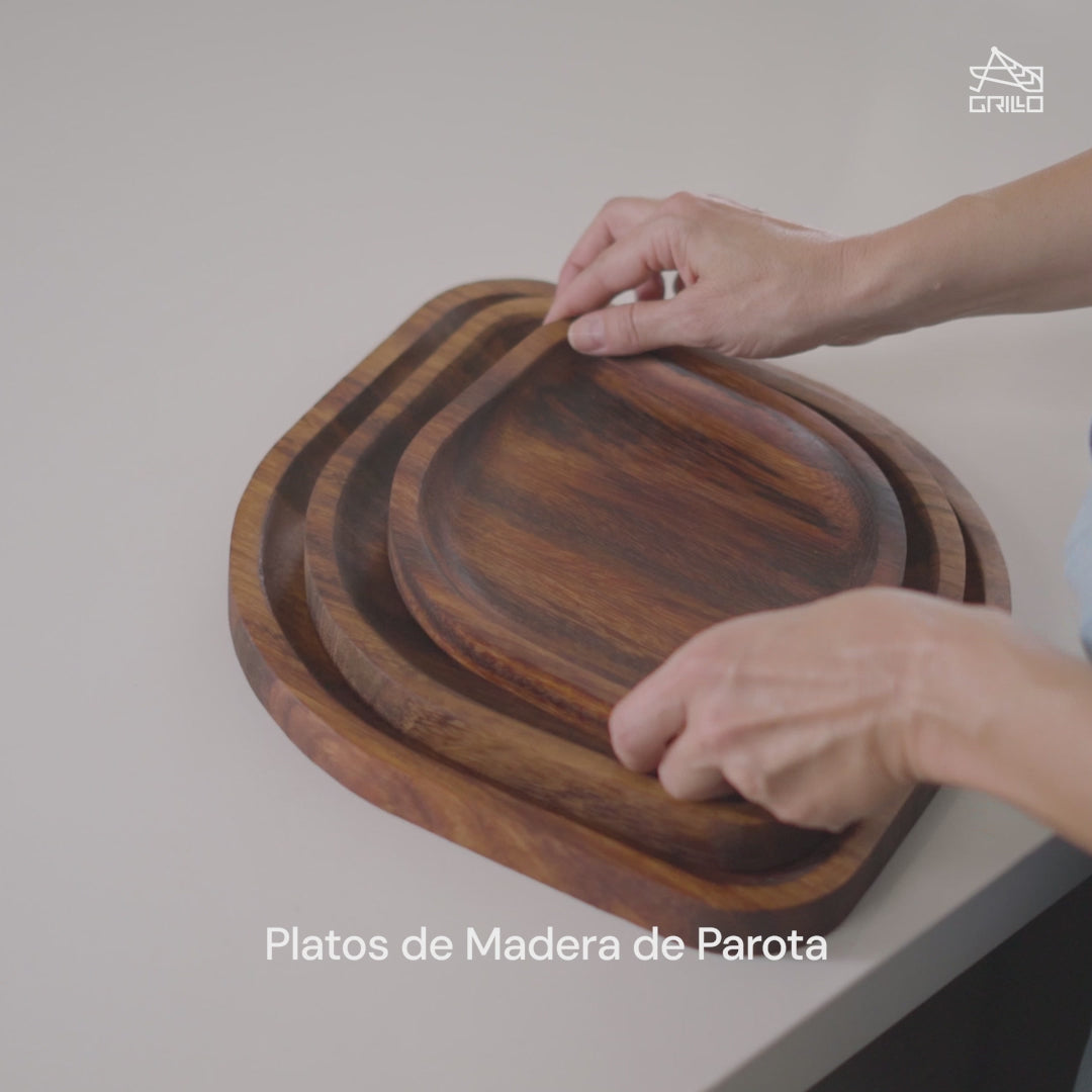 Plato de Madera de Parota Grande Assus